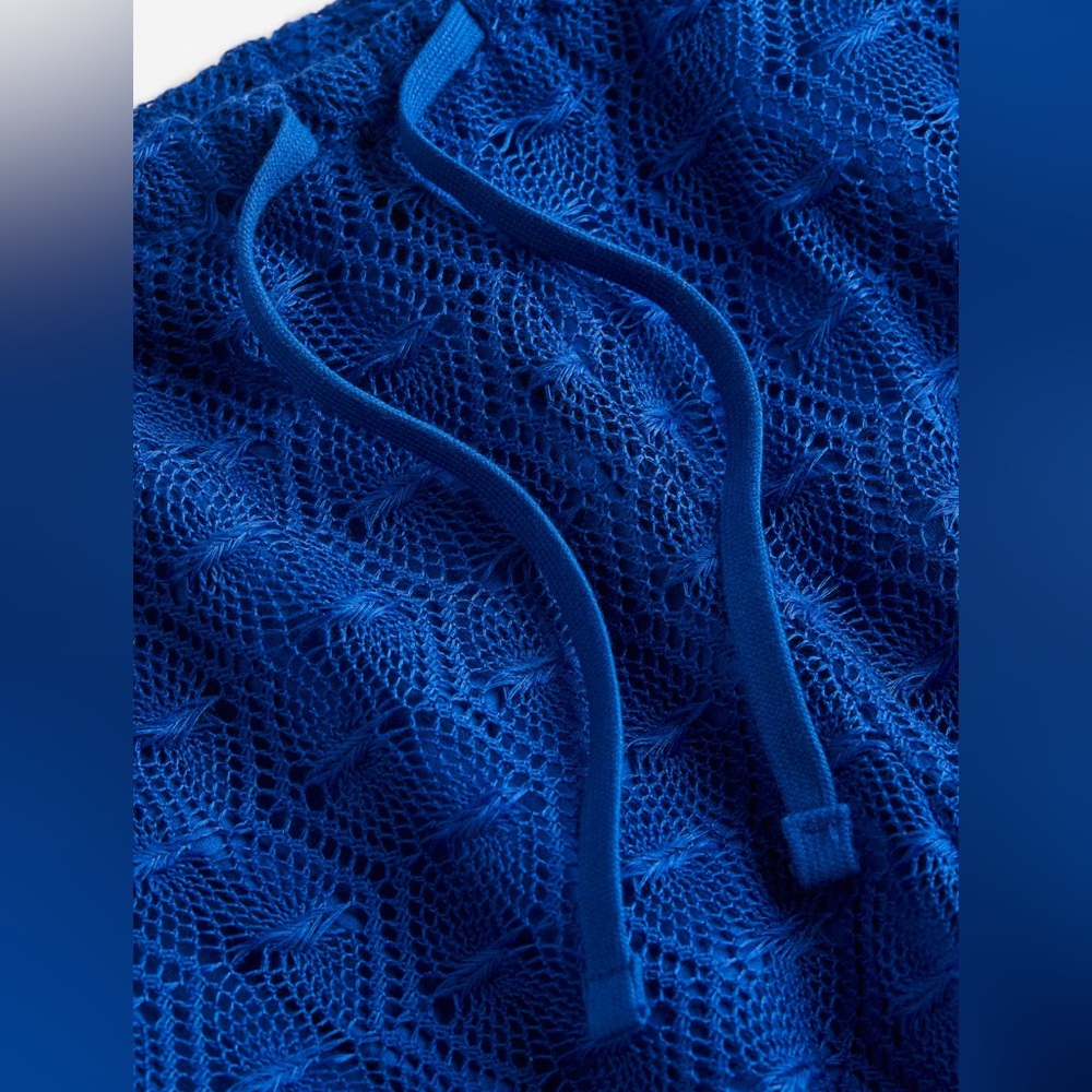 H & M crochet blue pants